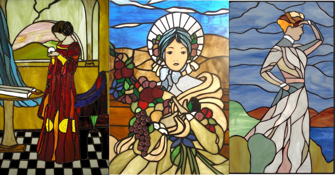 Picture Of Collectible Stained Glass Art Pieces