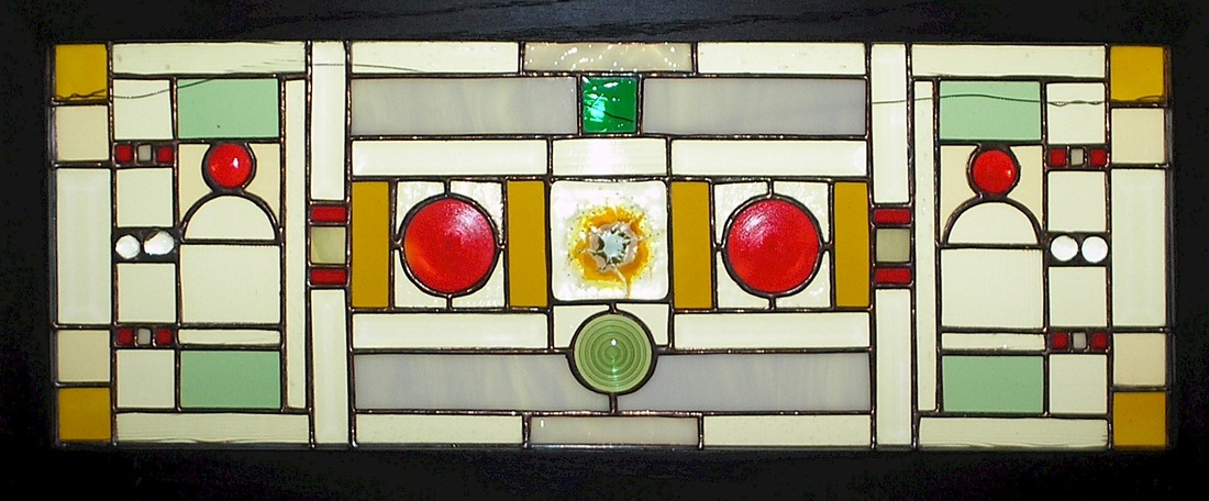 Picture of Short Circuit stained glass plate panel