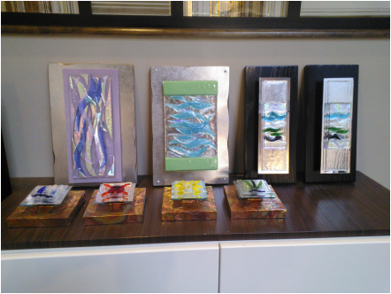 Picture Of Assorted Fused Glass Art